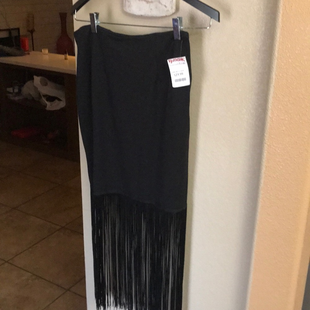 NWT Skirt with fringe bottom